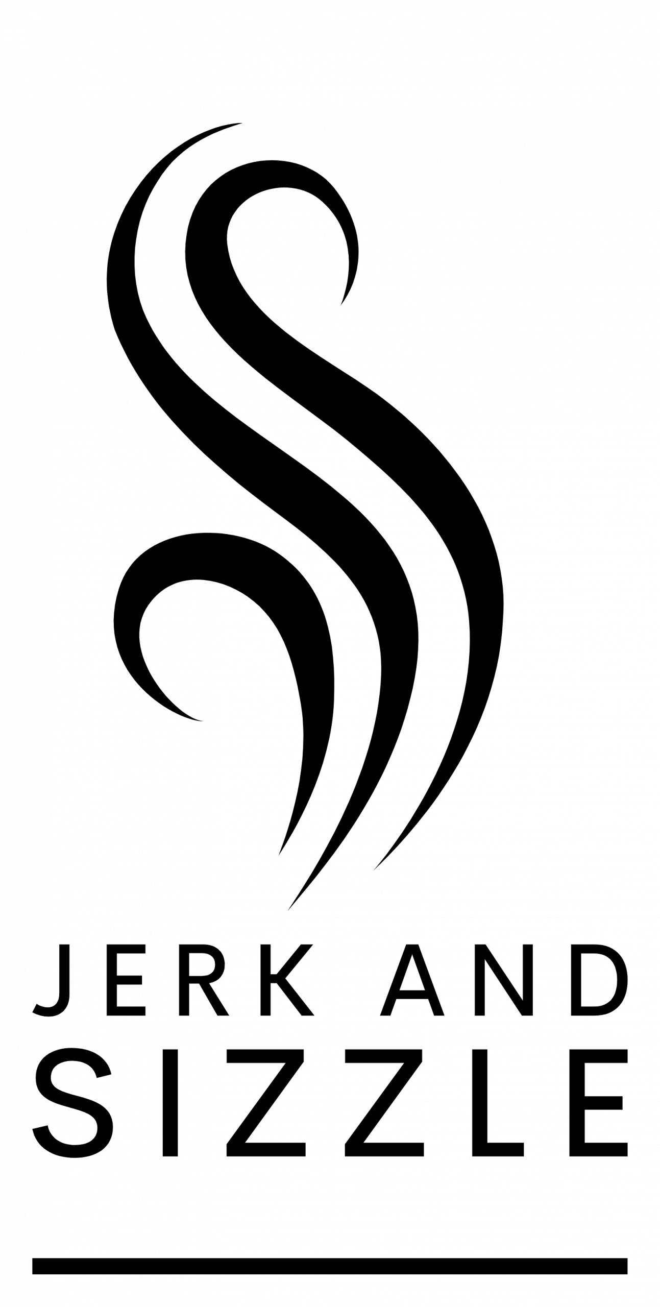 jerk&sizz Black logo - no background