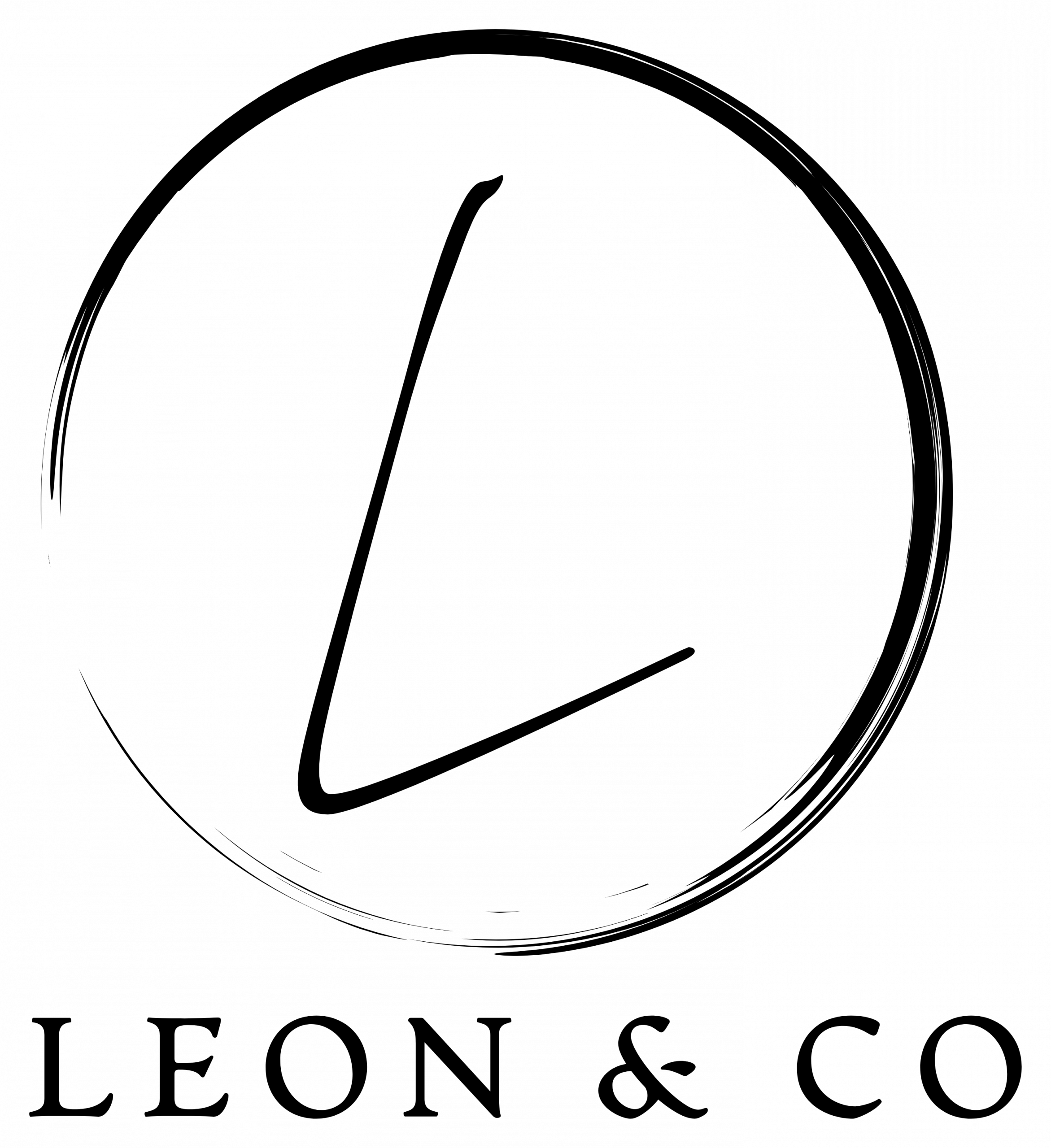 leon&co Black logo - no background